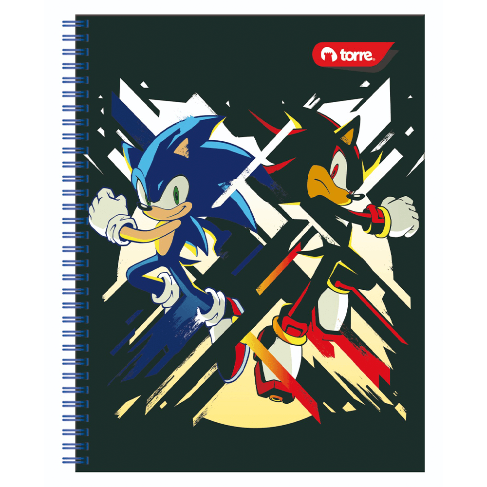 Cuaderno Universitario Licencia Sonic 100 Hojas 7 Mm Torre