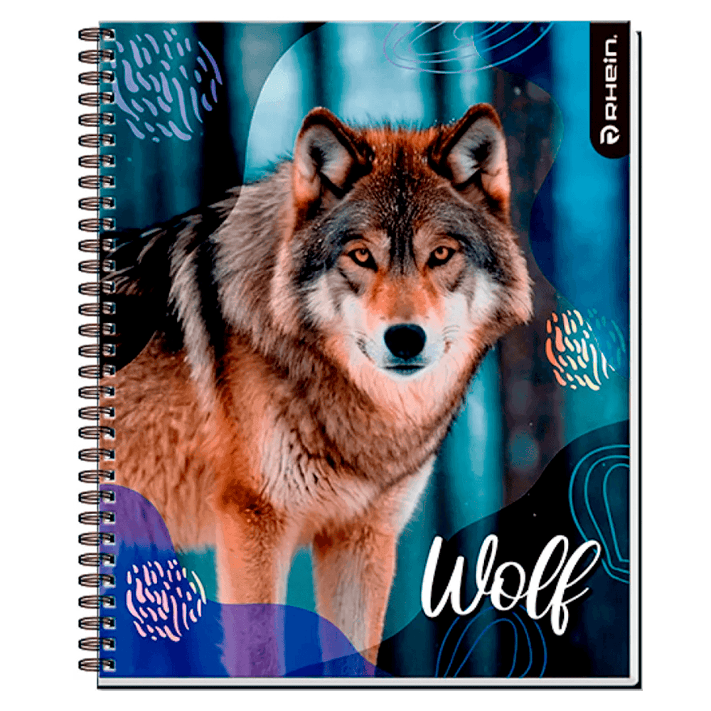 Cuaderno Universitario Wild Life 100 Hojas Cuadros 7 Mm Diseño 2 Rhein