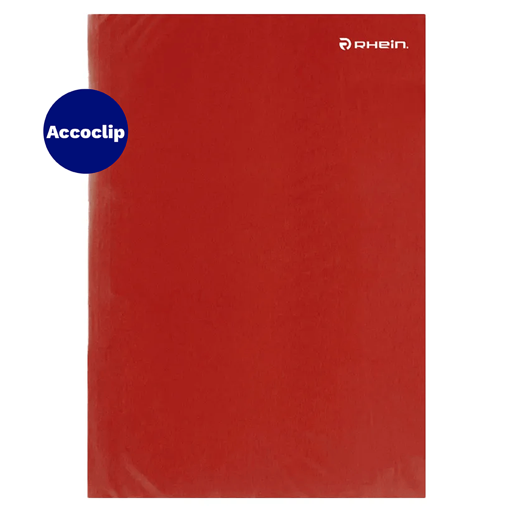 Carpeta Plastificada Con Accoclip Oficio Rojo Rhein