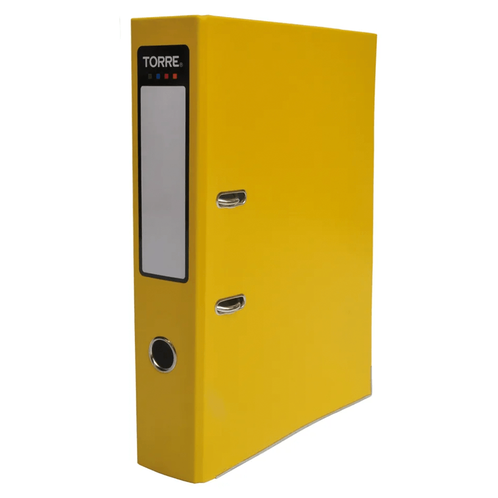 Archivador Rado Oficio 2 Anillos Para 700 Hojas Amarillo Torre