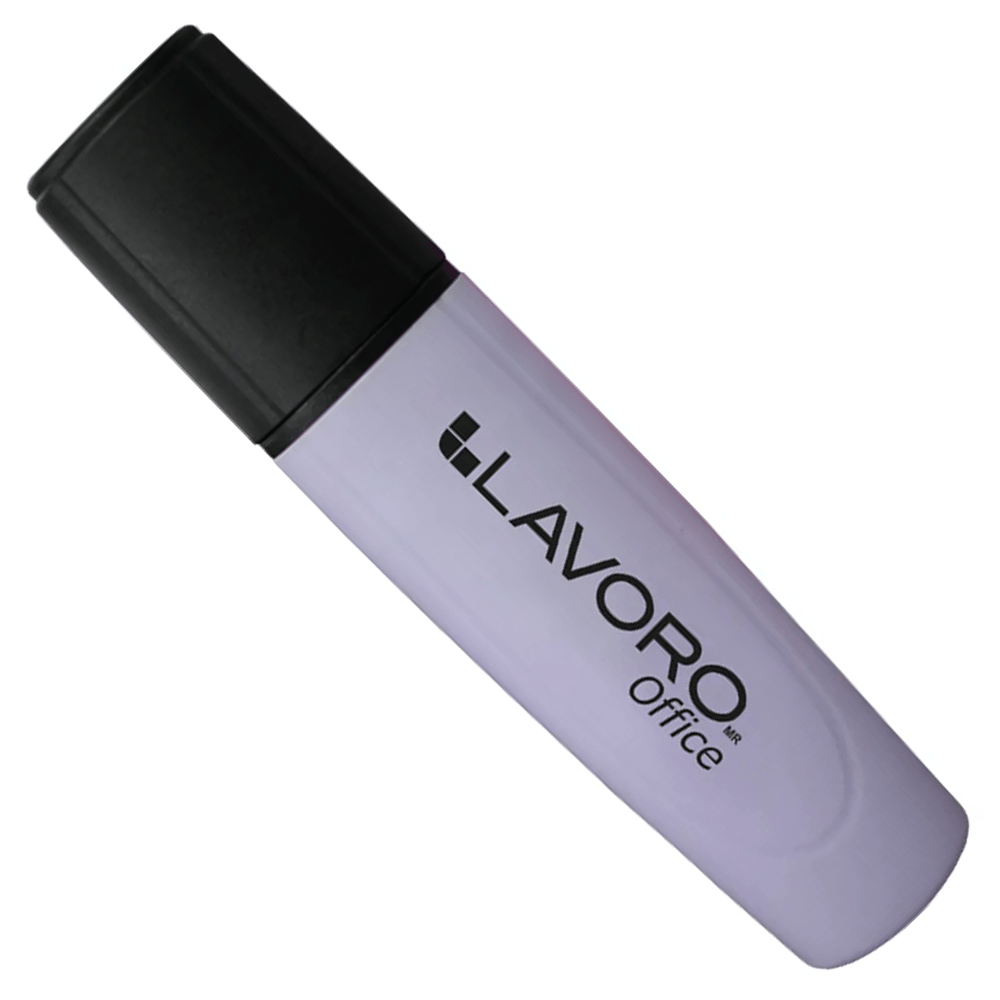 Destacador De Escritorio Punta Biselada Lila Pastel Lavoro