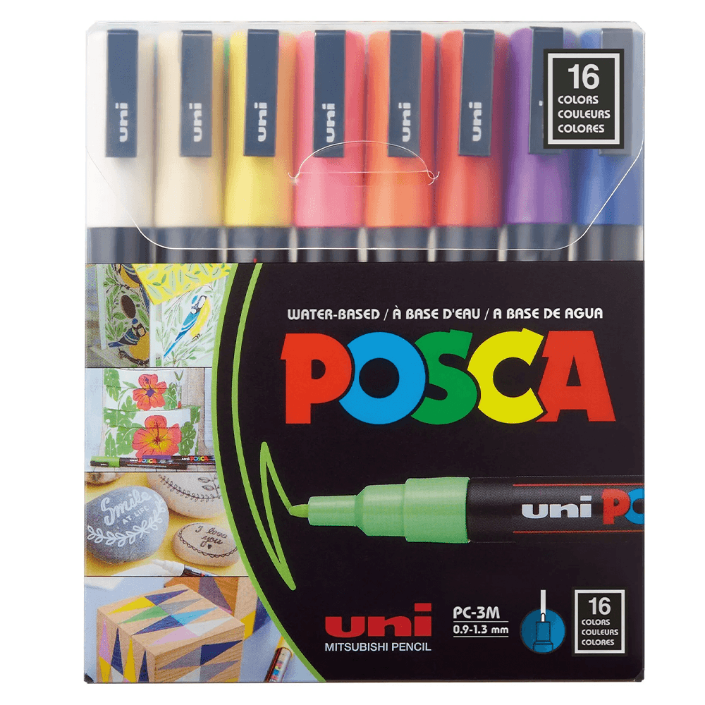 Marcador Tipo Tempera 3M 16 Colores Posca