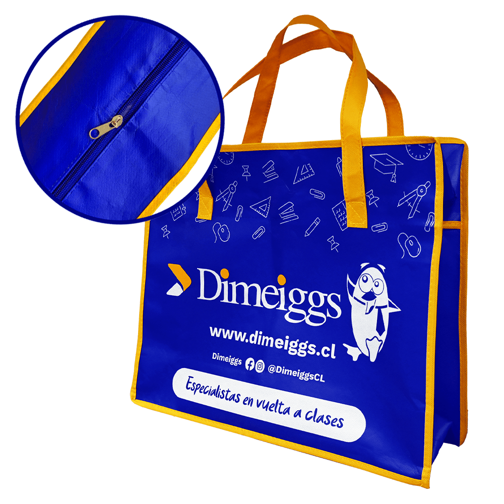 Bolsa Reutilizable Con Cierre Grande Dimeiggs