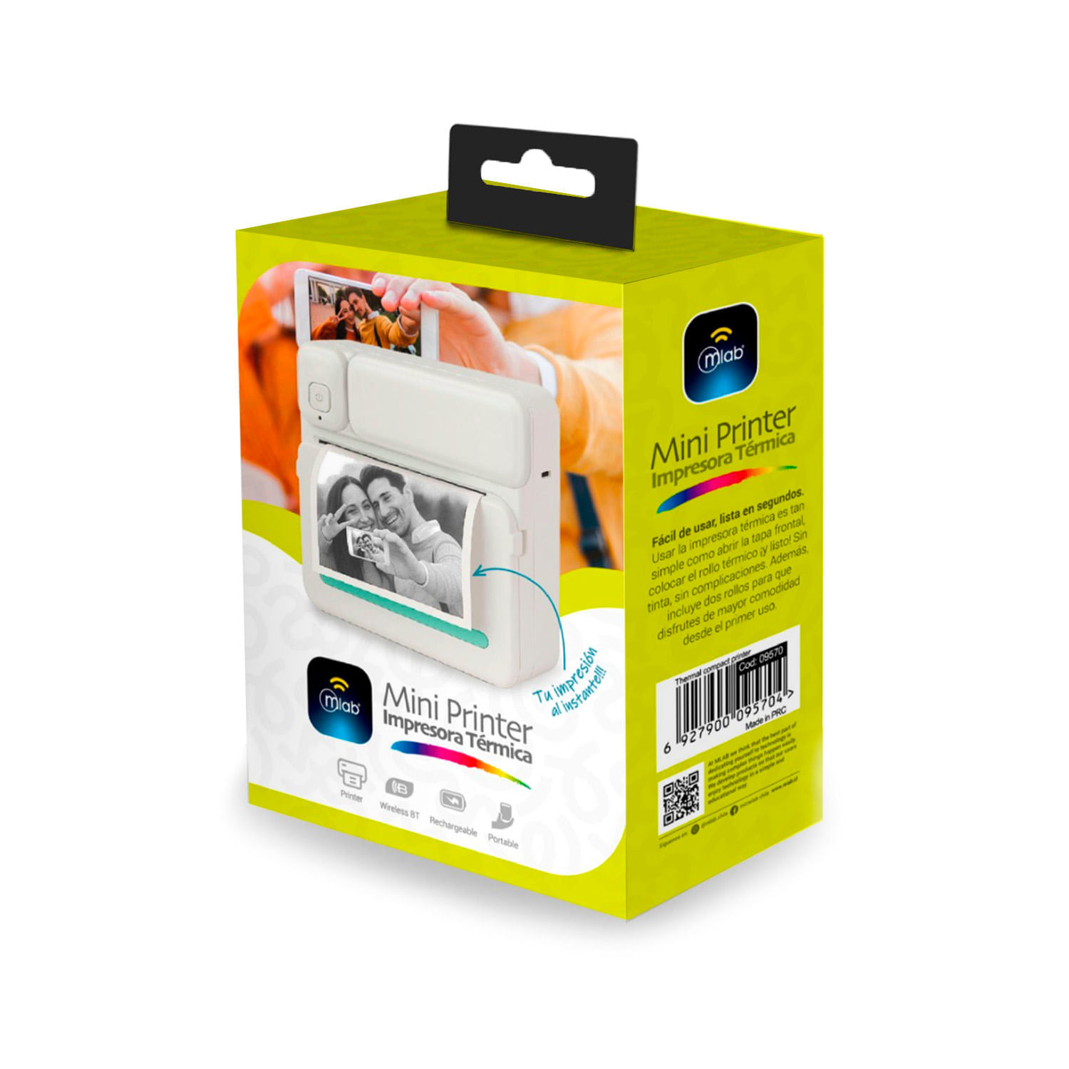 Impresora Termica Instantanea Bluetooth Mlab