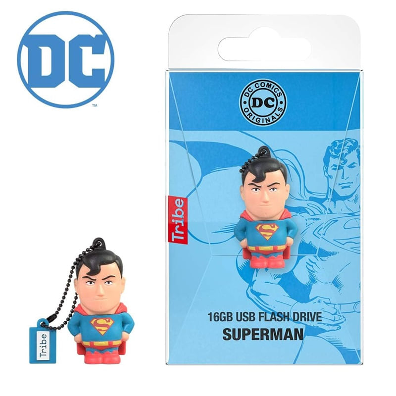 Pendrive Usb 16 Gb DC Superman Original Malb