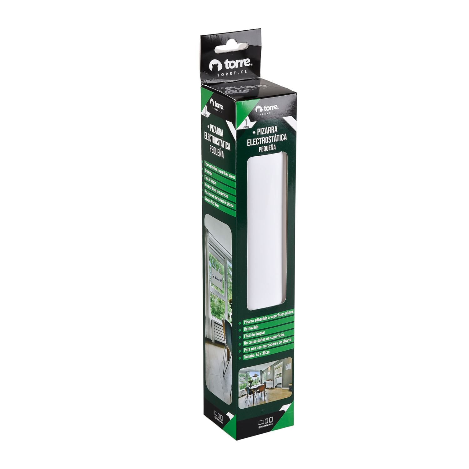 Pizarra Electrostatica 40 x 30 Cm Torre