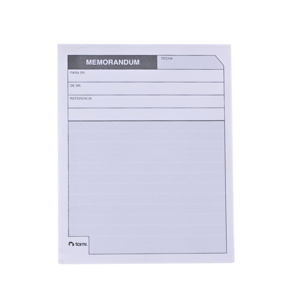 Formulario Administrativo Memorandum Duplicado 50 Juegos Torre
