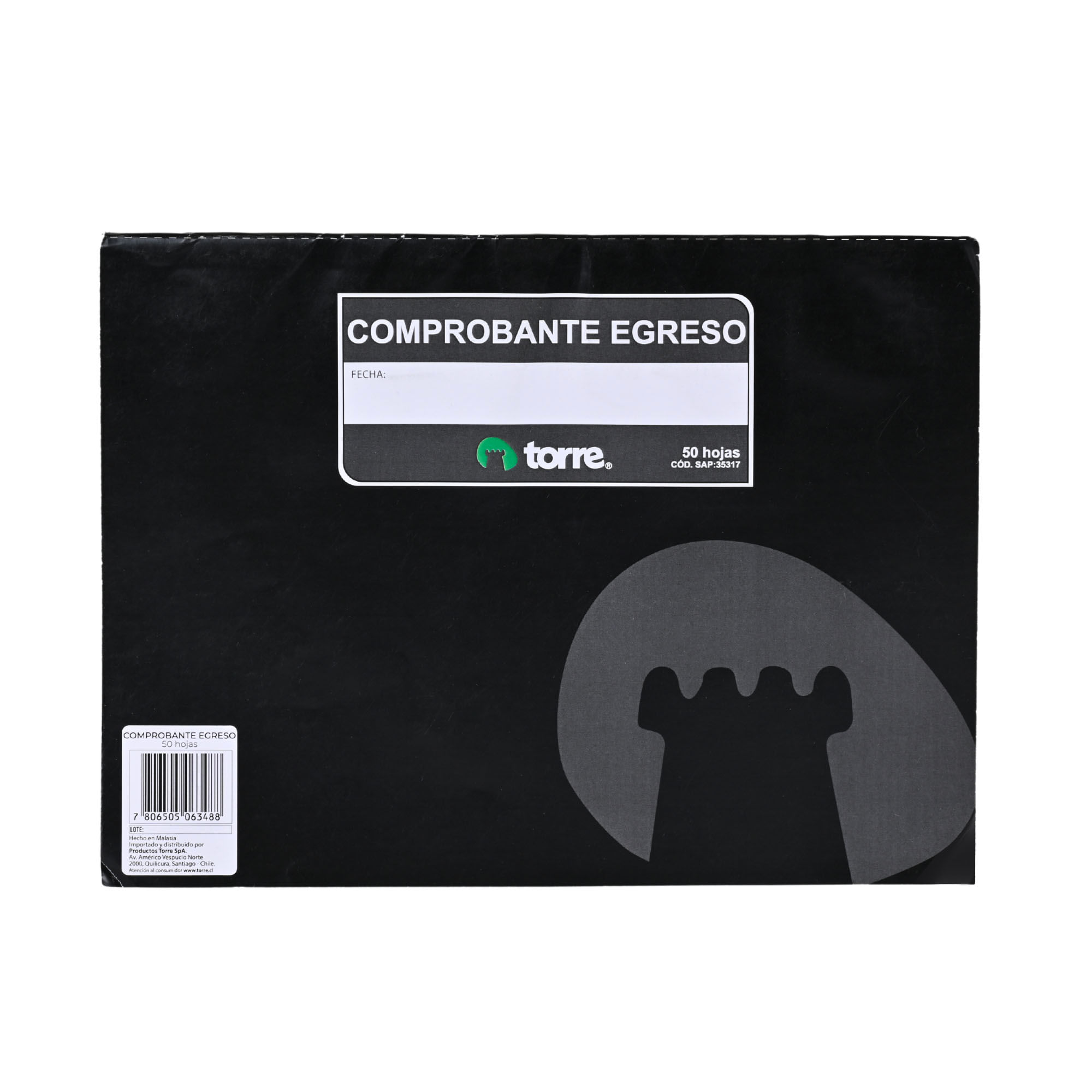 Comprobante Egreso 50 Hojas Torre