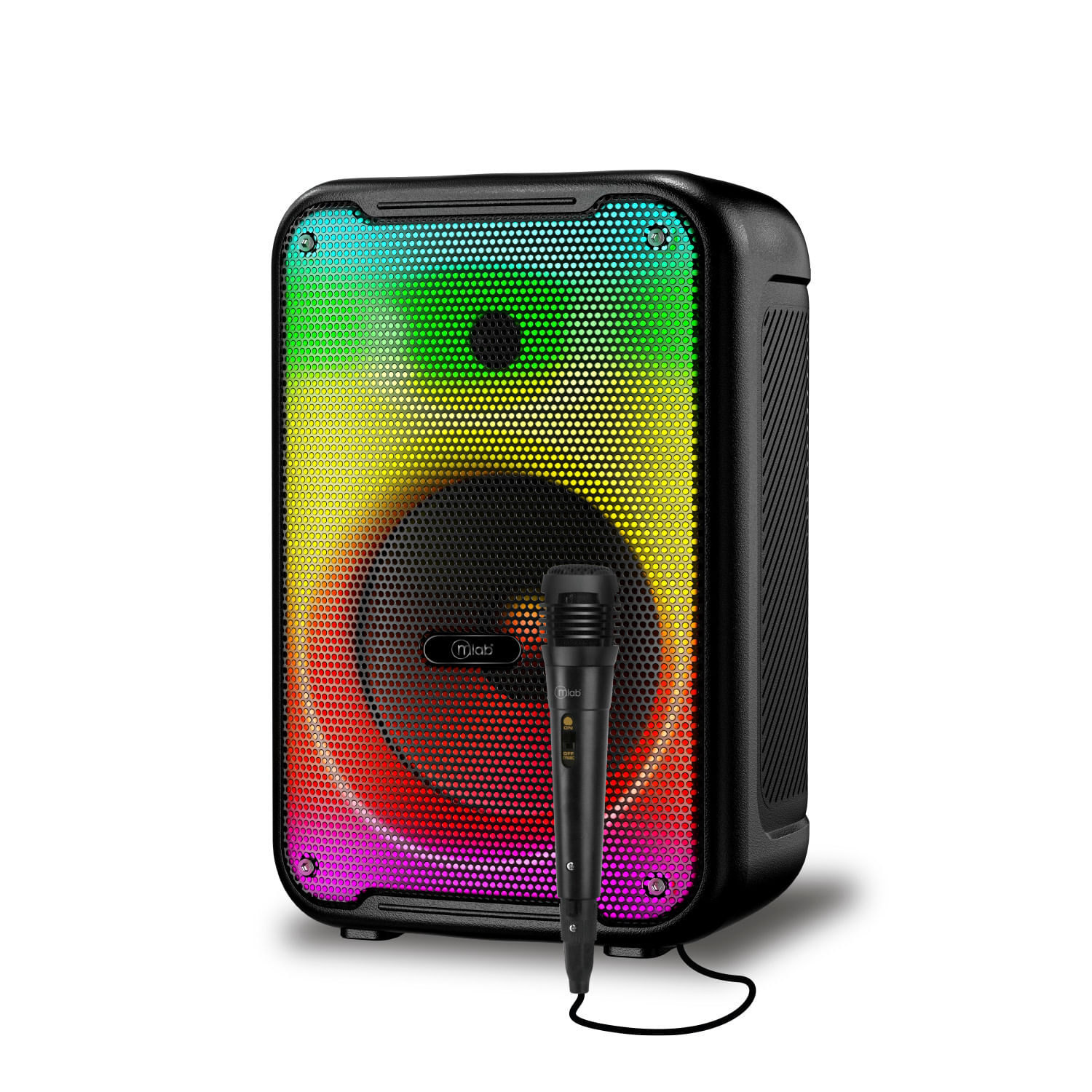 Parlante Flaming Lightflow 8" Microfono Y Cable Mlab