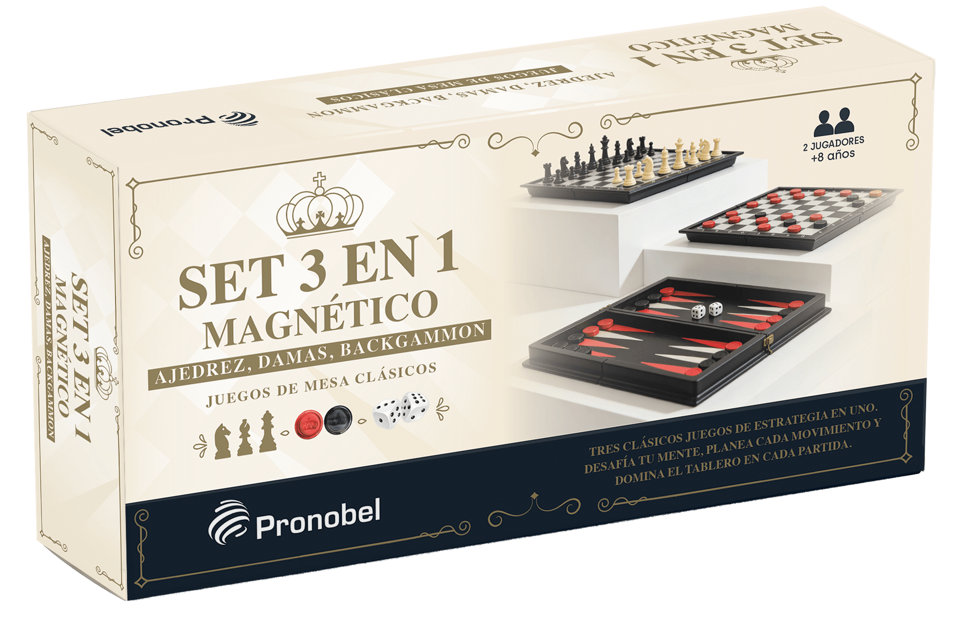 3 En 1 Magnetico 25 x 25 Cm Pronobel
